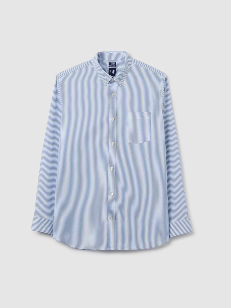 Regular-fit shirt in striped Coolmax® poplin_1