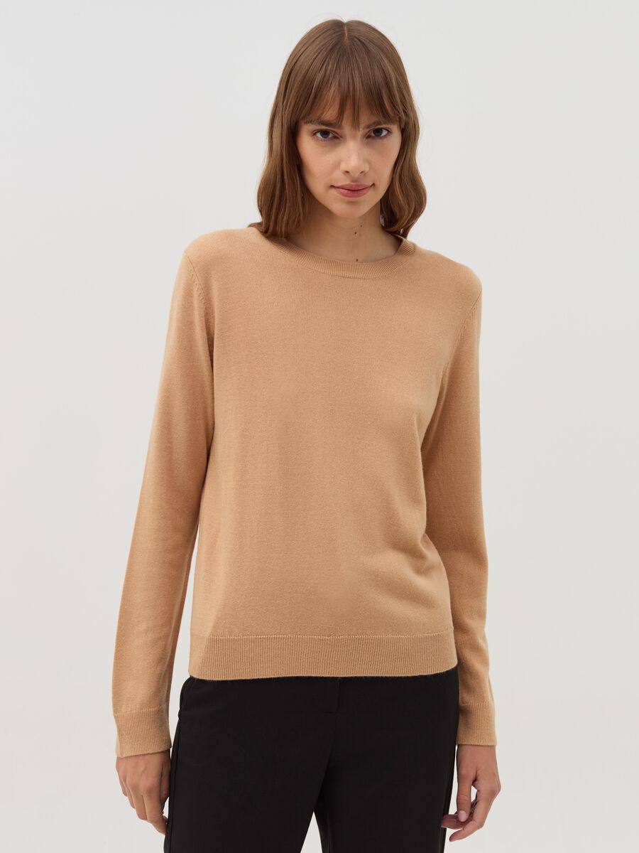 Top with long sleeves and round neck_0