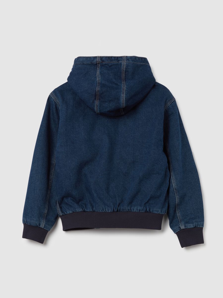 Denim jacket with hood_4