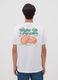 T-shirt bianca in puro cotone jersey con stampa regular fit_3