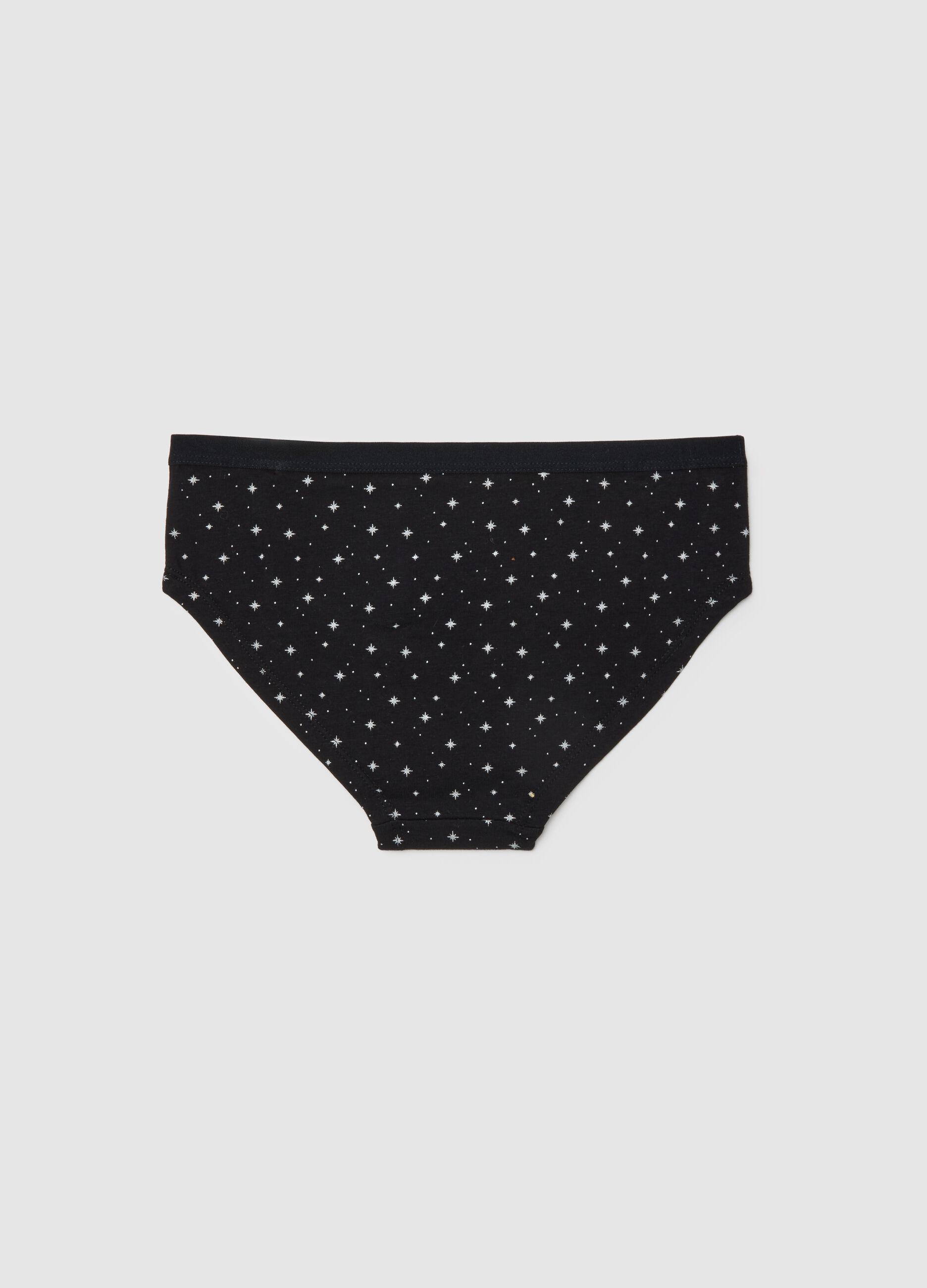Stretch Cotton Girl's Briefs