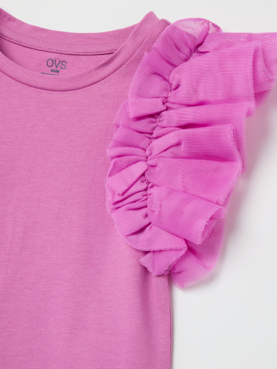 Cotton jogging set with flounce and print_2