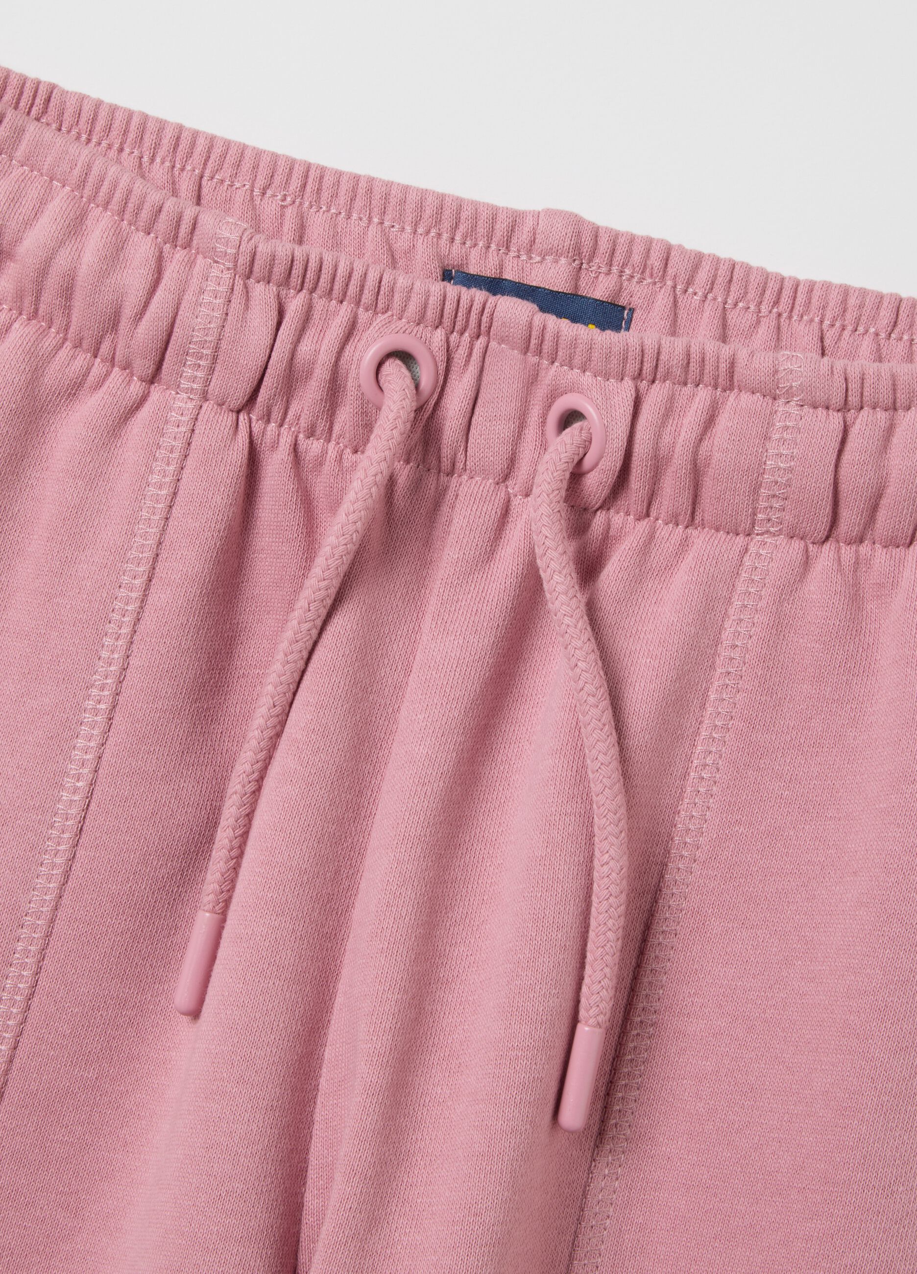 Girls' pure cotton pink culotte trousers