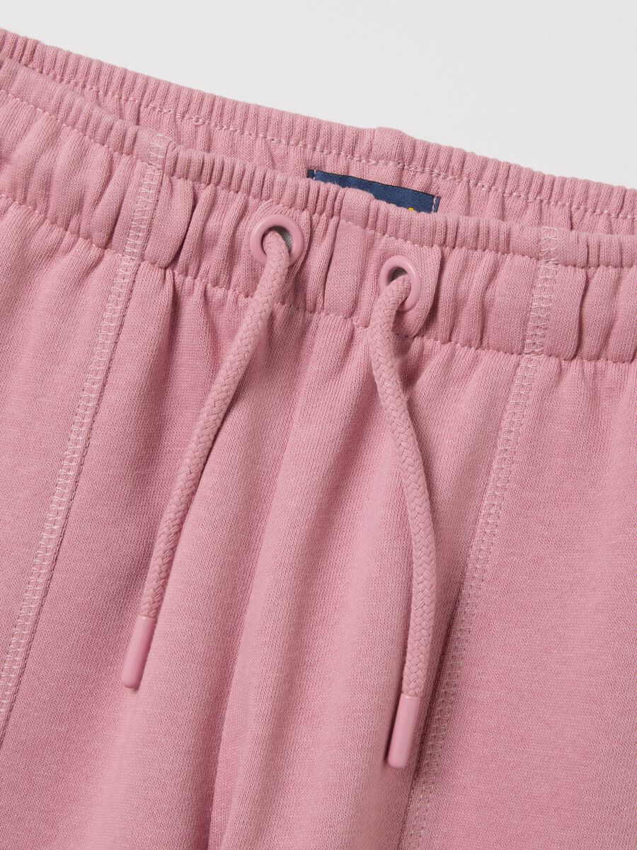 Girls' pure cotton pink culotte trousers_2
