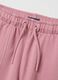 Girls' pure cotton pink culotte trousers_2