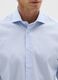 Light blue shirt in pure cotton slim fit with French collar_1