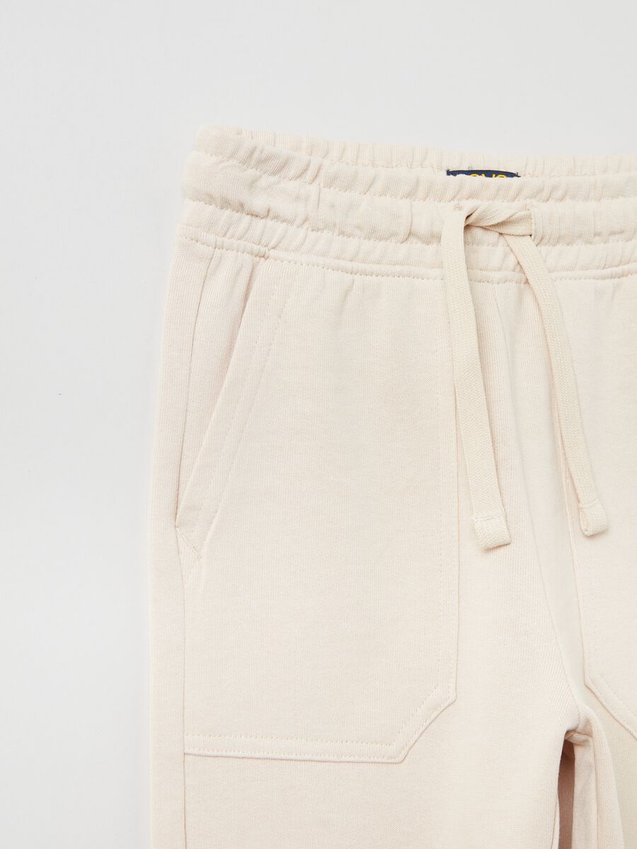 Joggers in felpa con coulisse_2