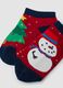 Bipack calze antiscivolo rosse e blu in cotone organico elasticizzato_2