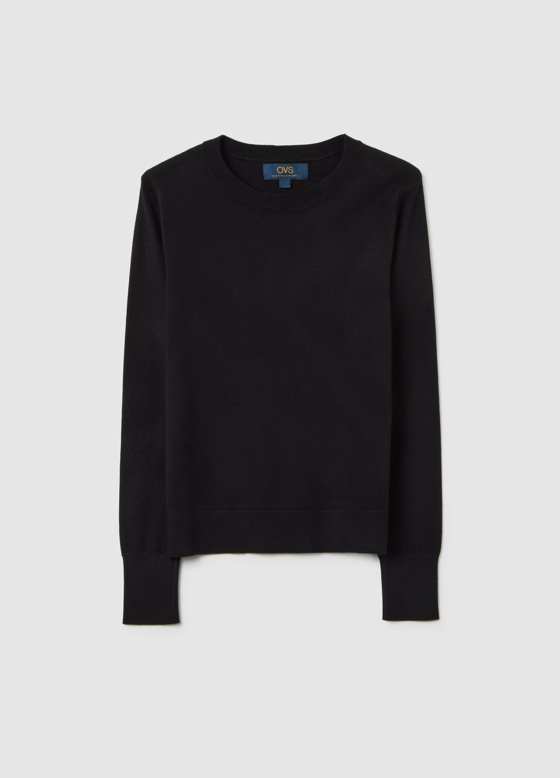 Black fitted sweater