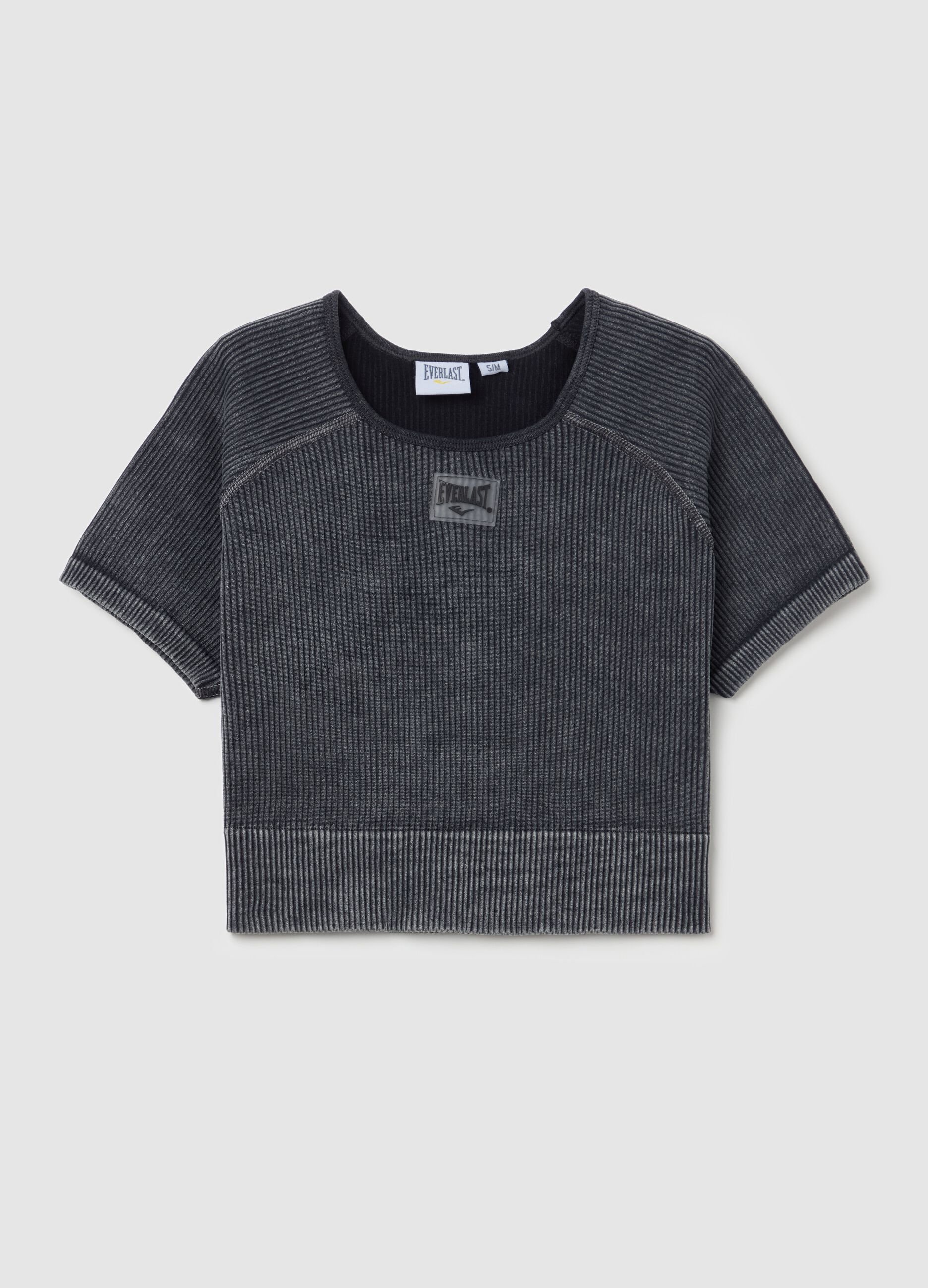 Ribbed crop T-shirt