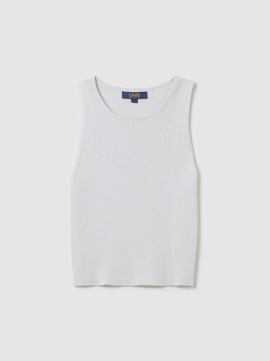 Ribbed lurex tank top_4