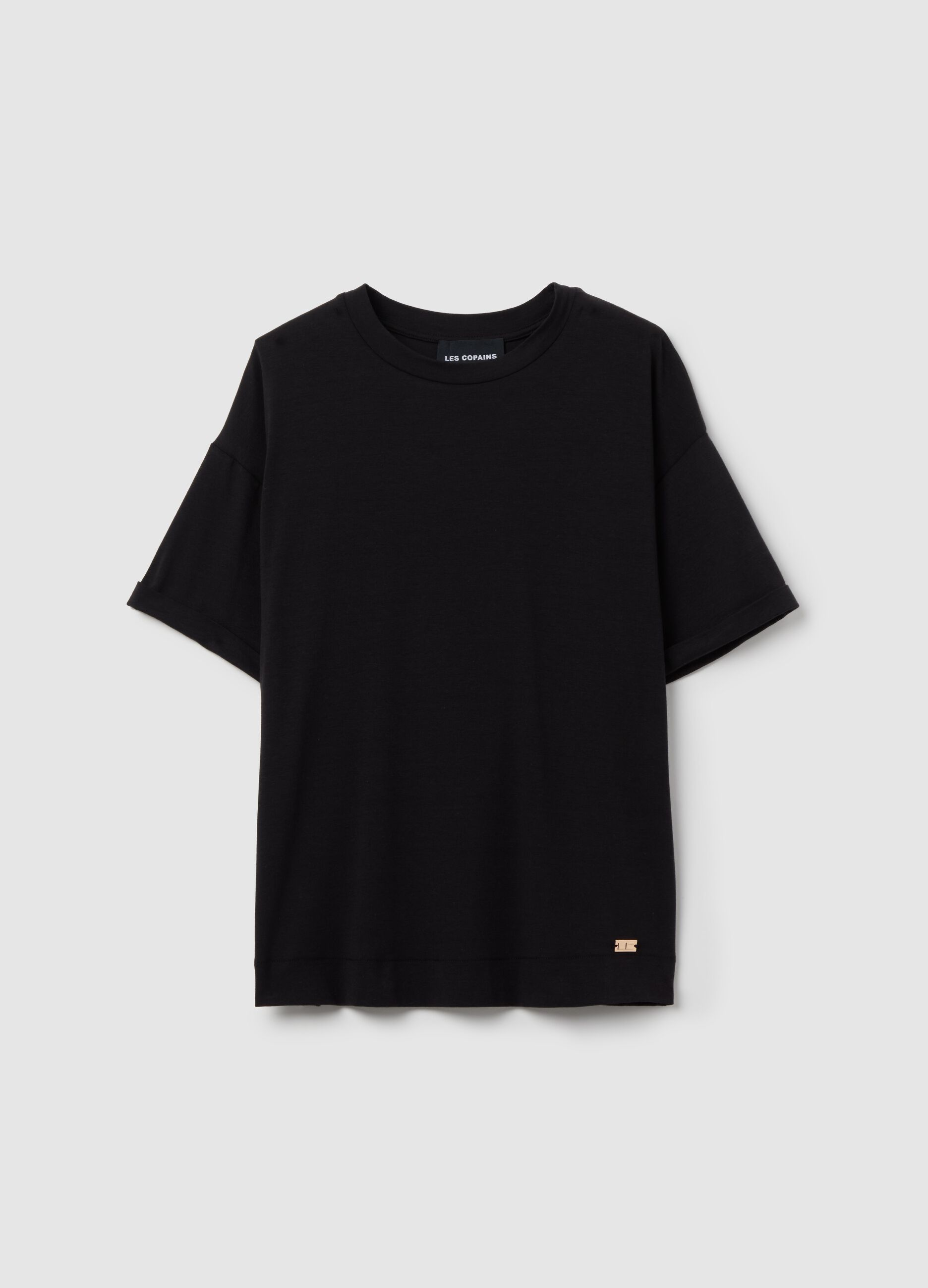 T-shirt in cotone e modal stretch