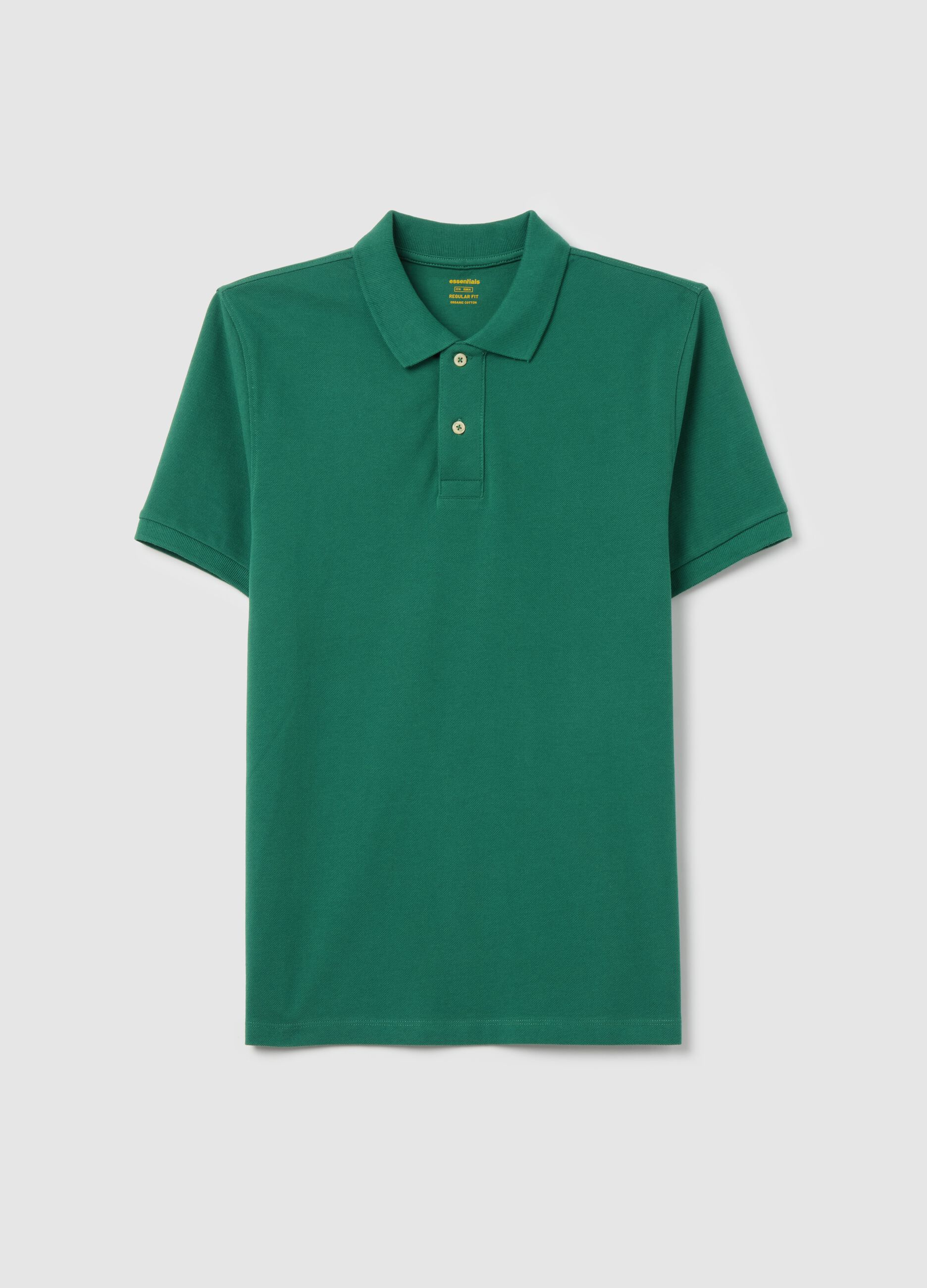 Polo regular fit in cotone bio 