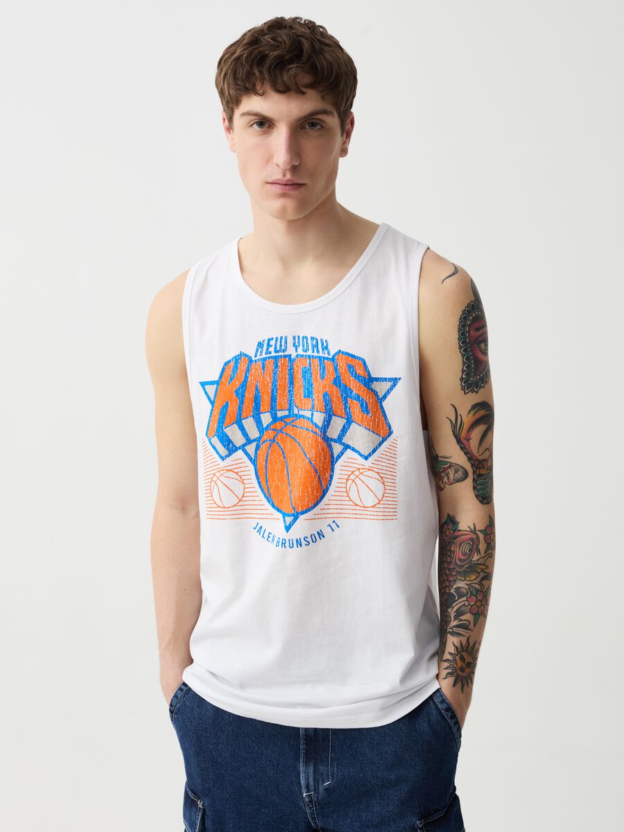 Tank top with NBA New York Knicks print_0