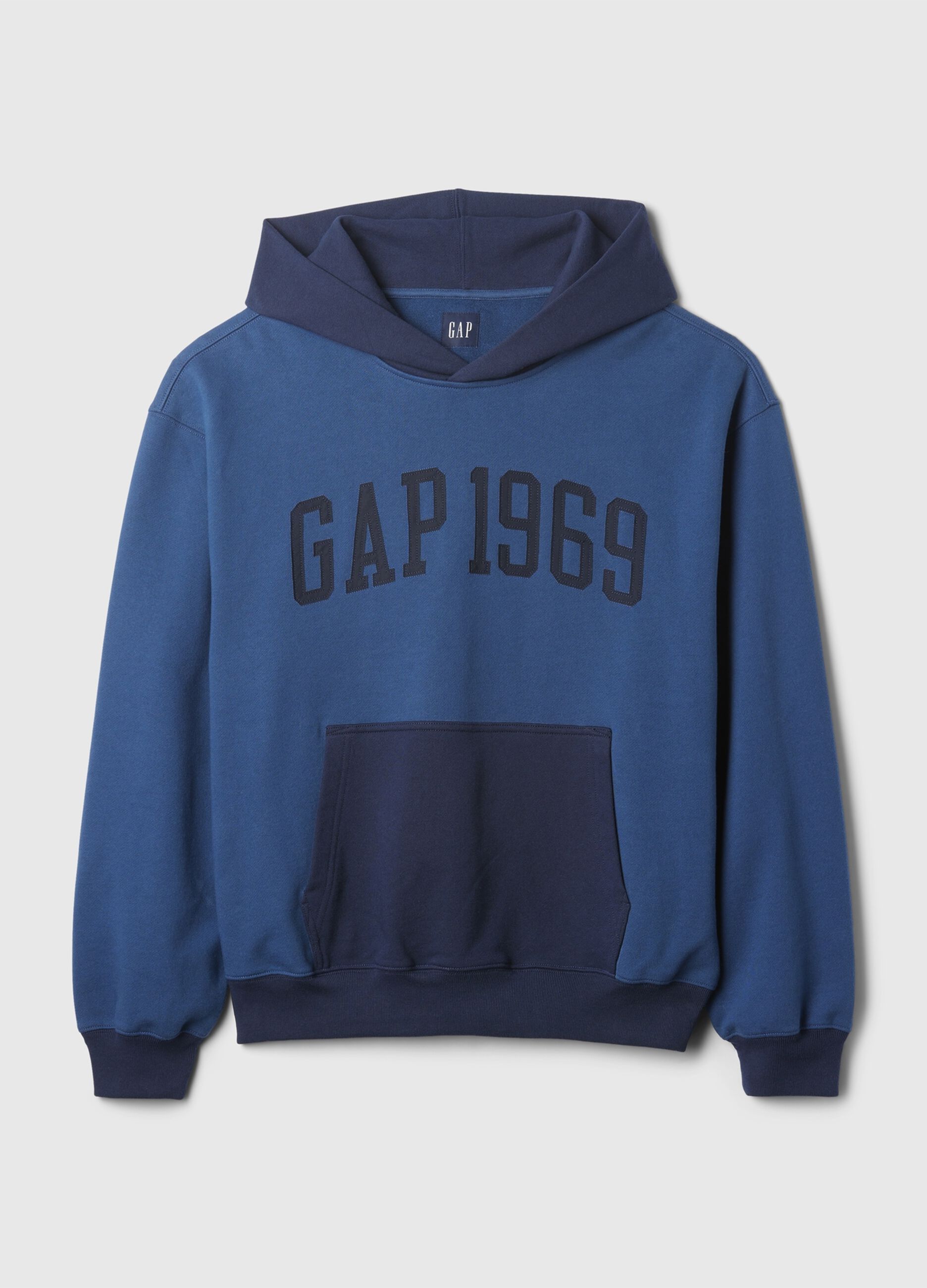 Felpa con cappuccio e stampa logo 