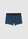 Boys' blue cotton blend regular fit boxers_0