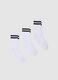 Three-pack of white elasticated tennis socks_0