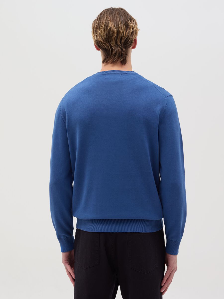 Cotton pullover with round neck_3