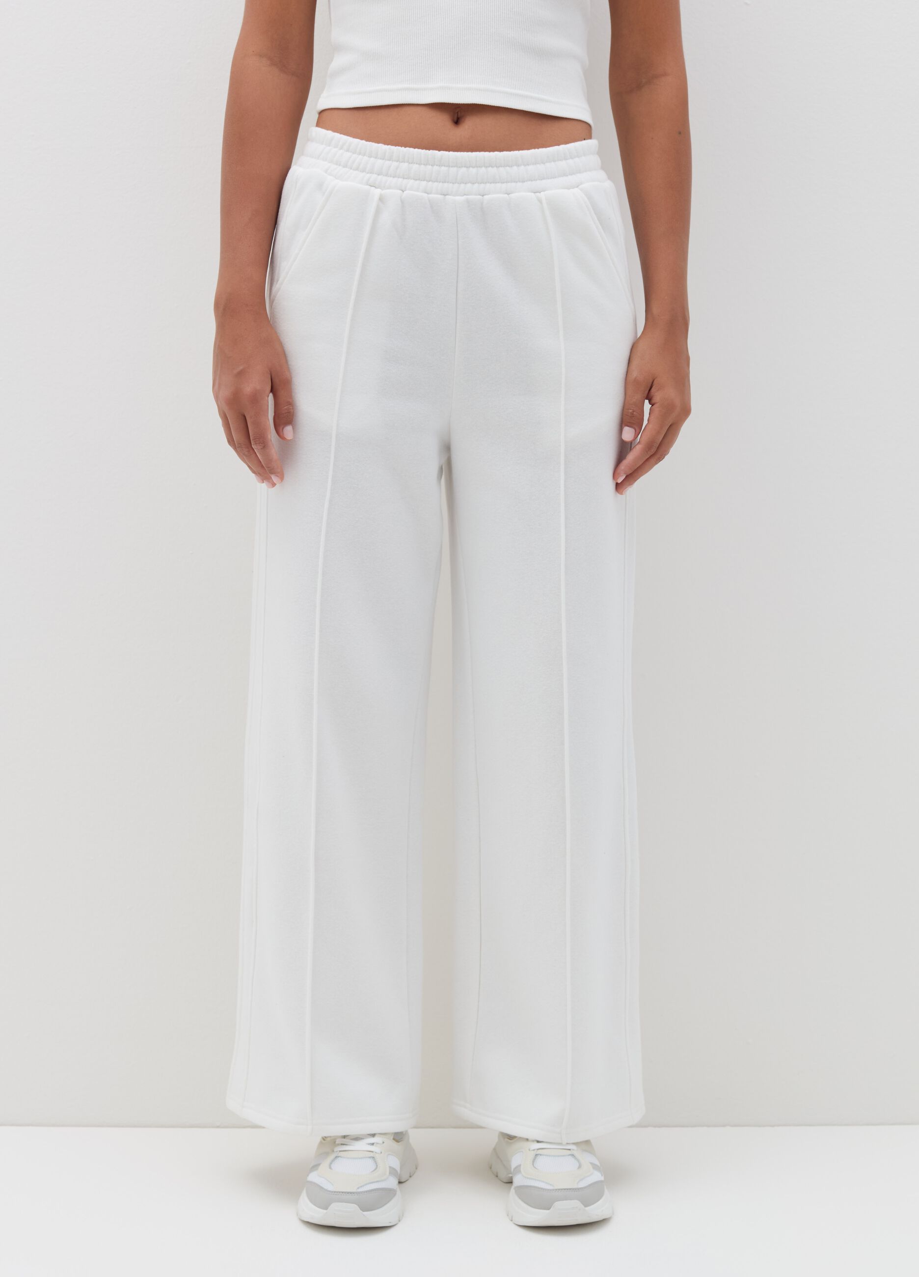 Pantaloni Tuta Donna Bianco OVS