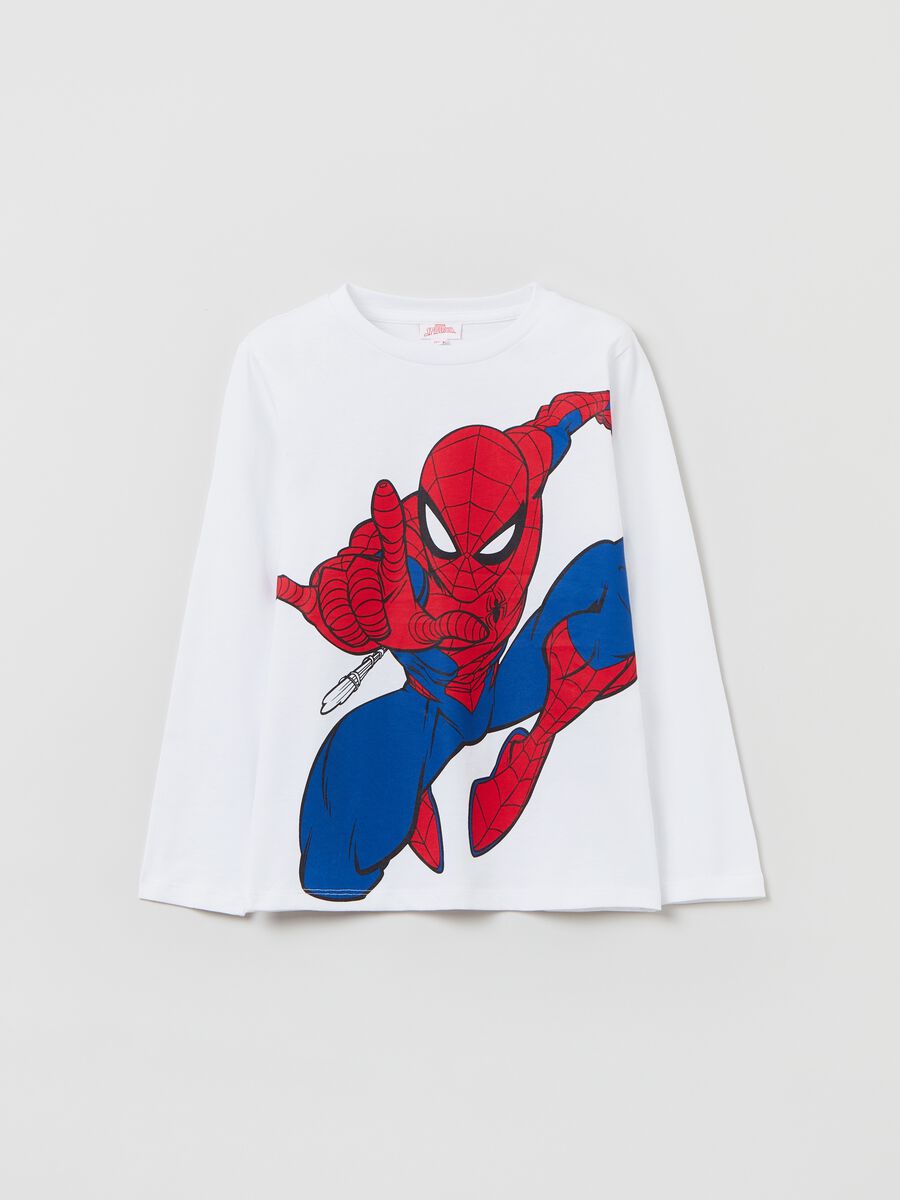 T-shirt a maniche lunghe stampa Spider-Man_0