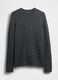 Grey knit sweater in wool and polyamide_3