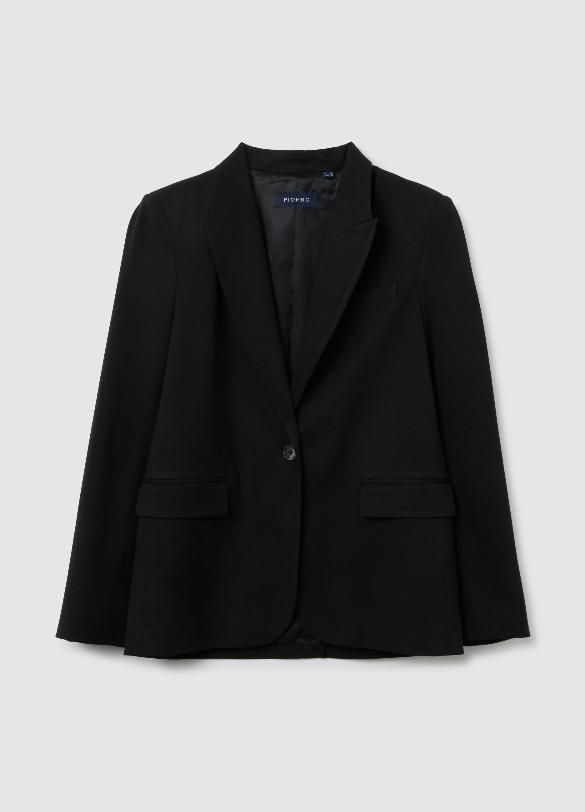 Black Regular Fit Blazer