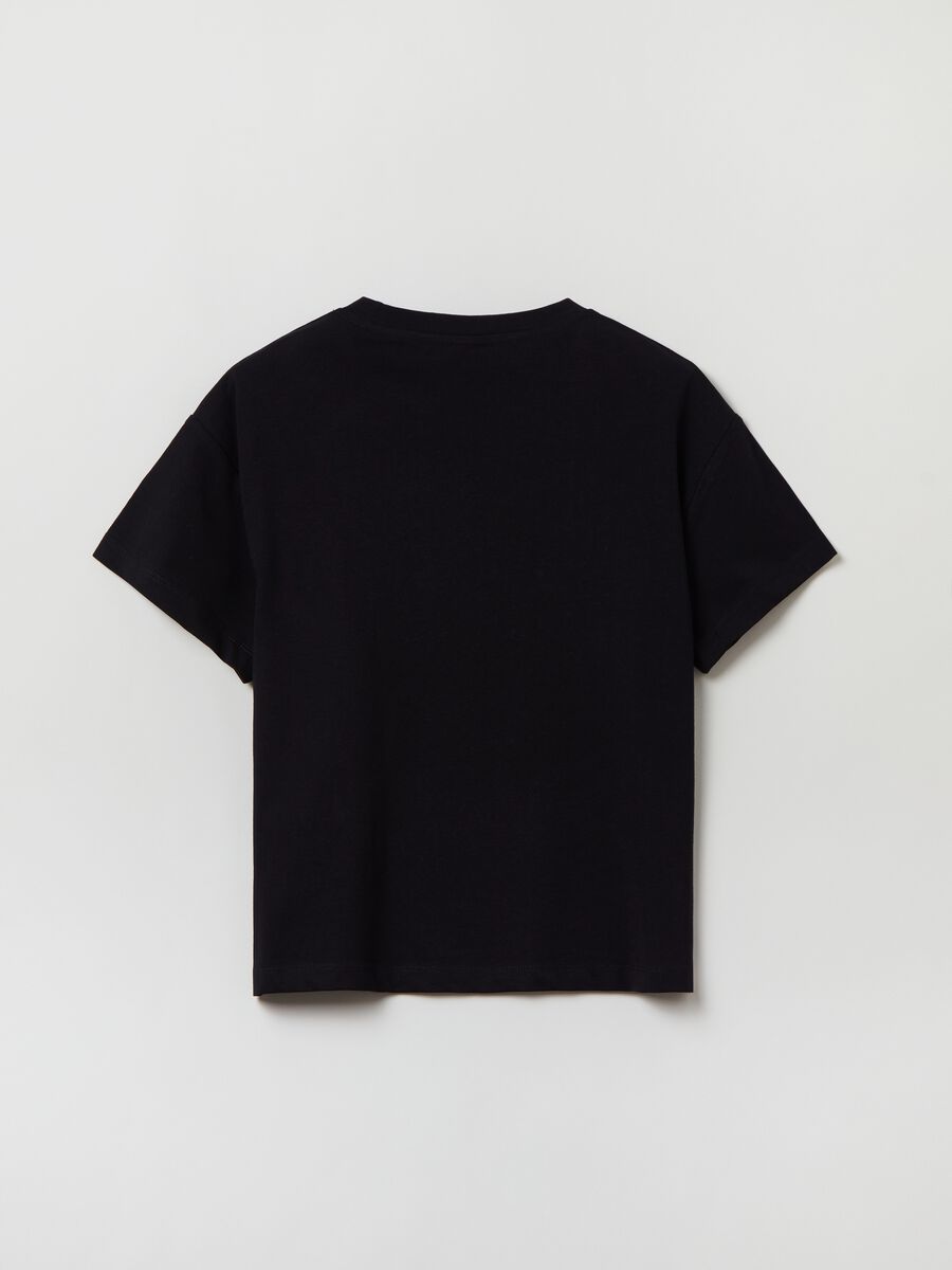 T-shirt in cotone con stampa Topolino_1