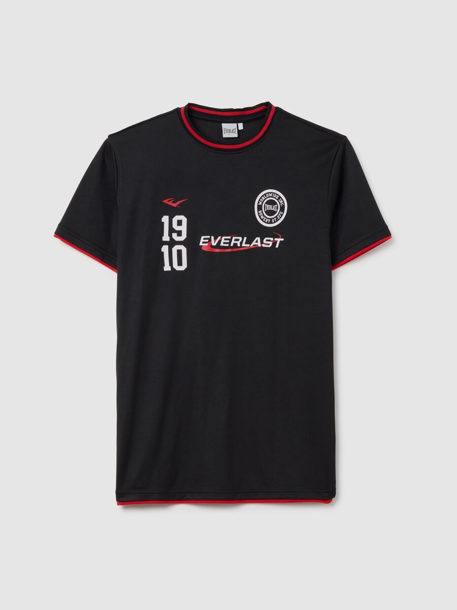 Black T-shirt with Everlast logo_4