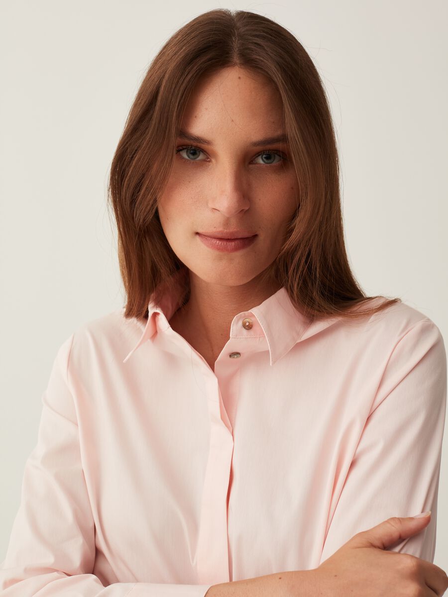 Camicia premaman in popeline stretch_3