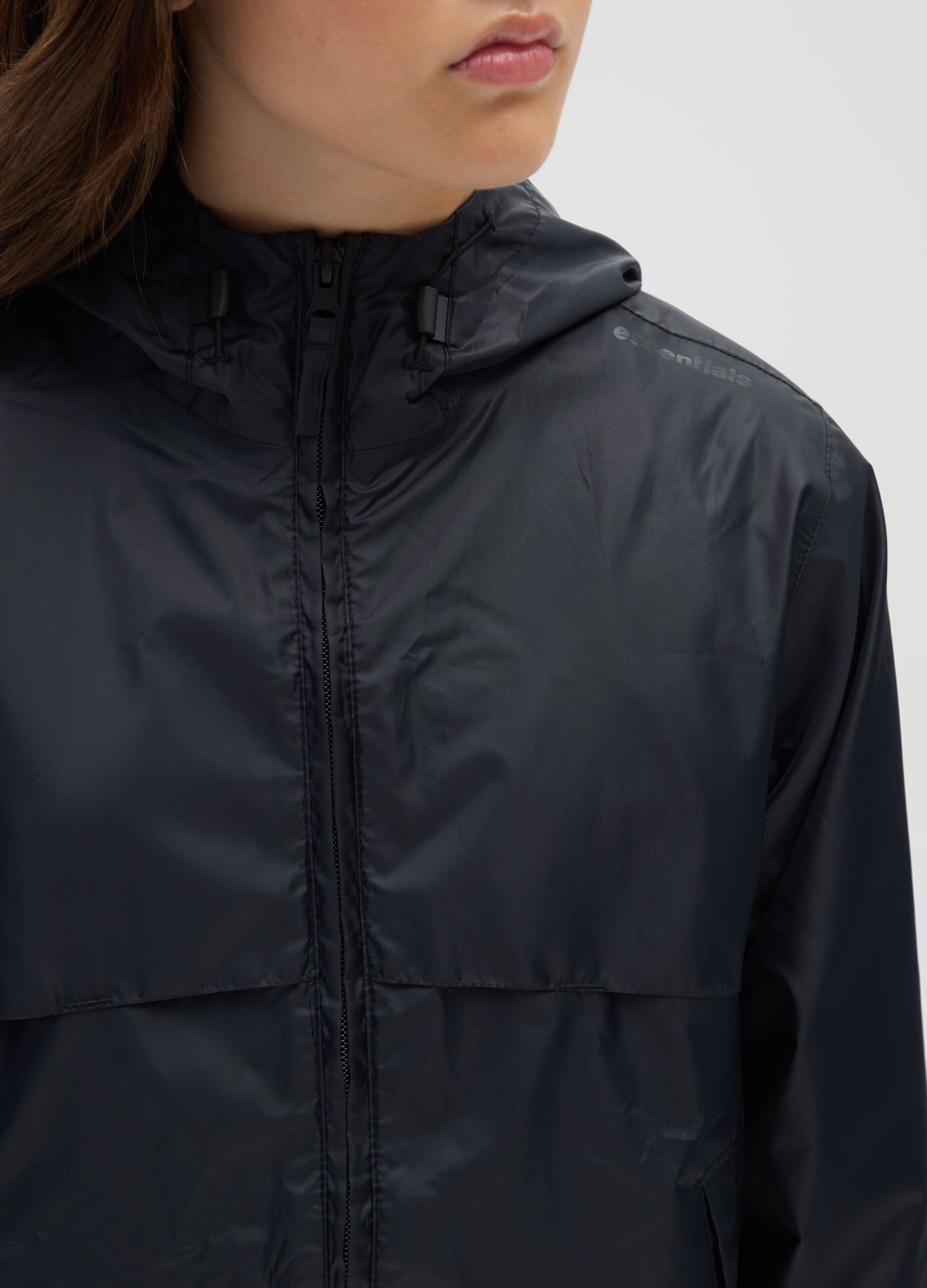 Girls' black jacket regular fit