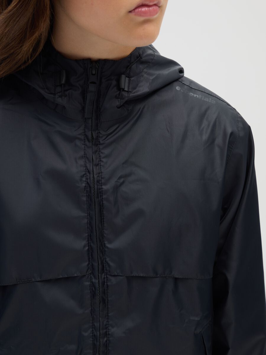 Girls' black jacket regular fit_2