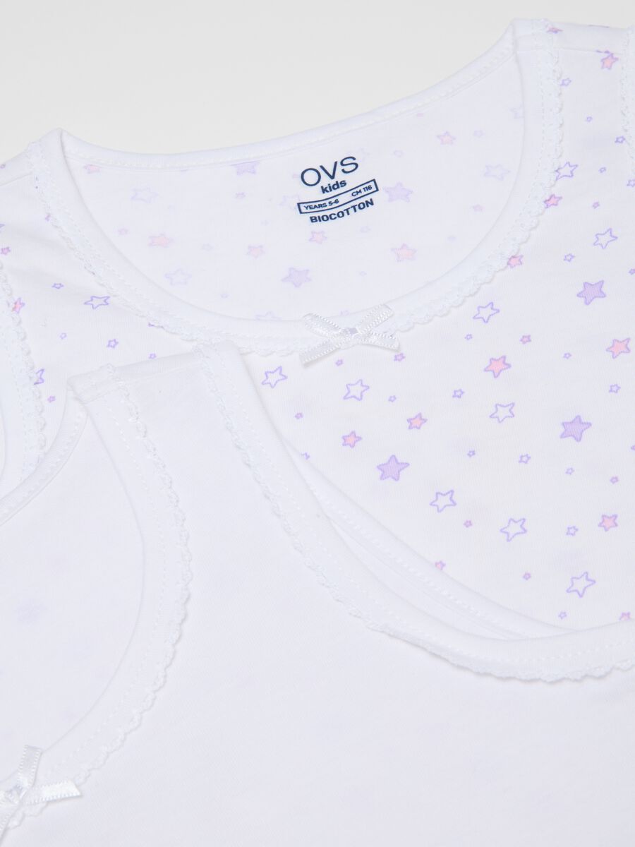 Girls' cotton vest twin-pack in multicolour_3