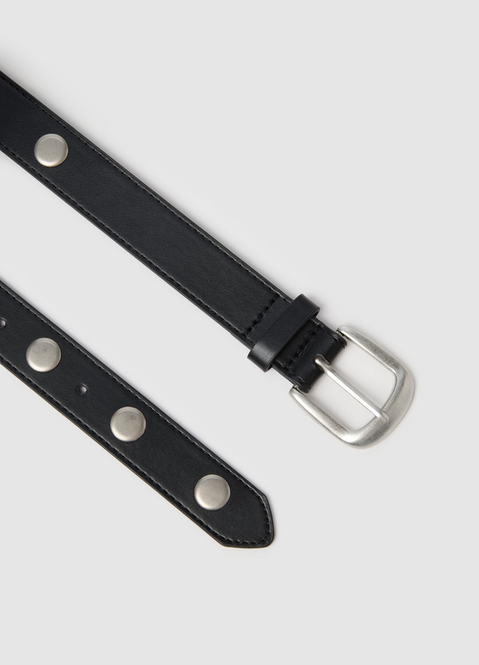 Black Studded Belt