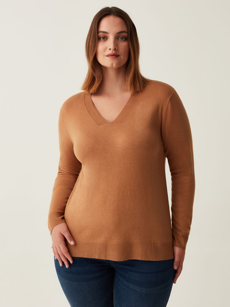 Maglia a maniche lunghe con spacchetti Curvy_0