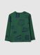 Children's green pure cotton T-shirt in regular fit_1