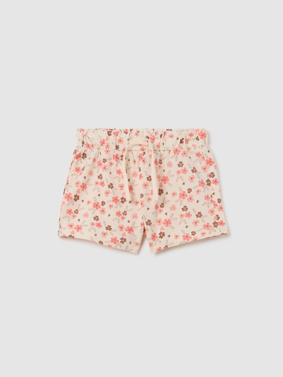 Baby Girl's Multicolour Pure Cotton Regular Fit Shorts_0