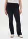 Women's Black Stretch Cotton Trousers_1
