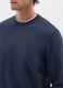 Blue cotton blend sweatshirt, regular fit_3