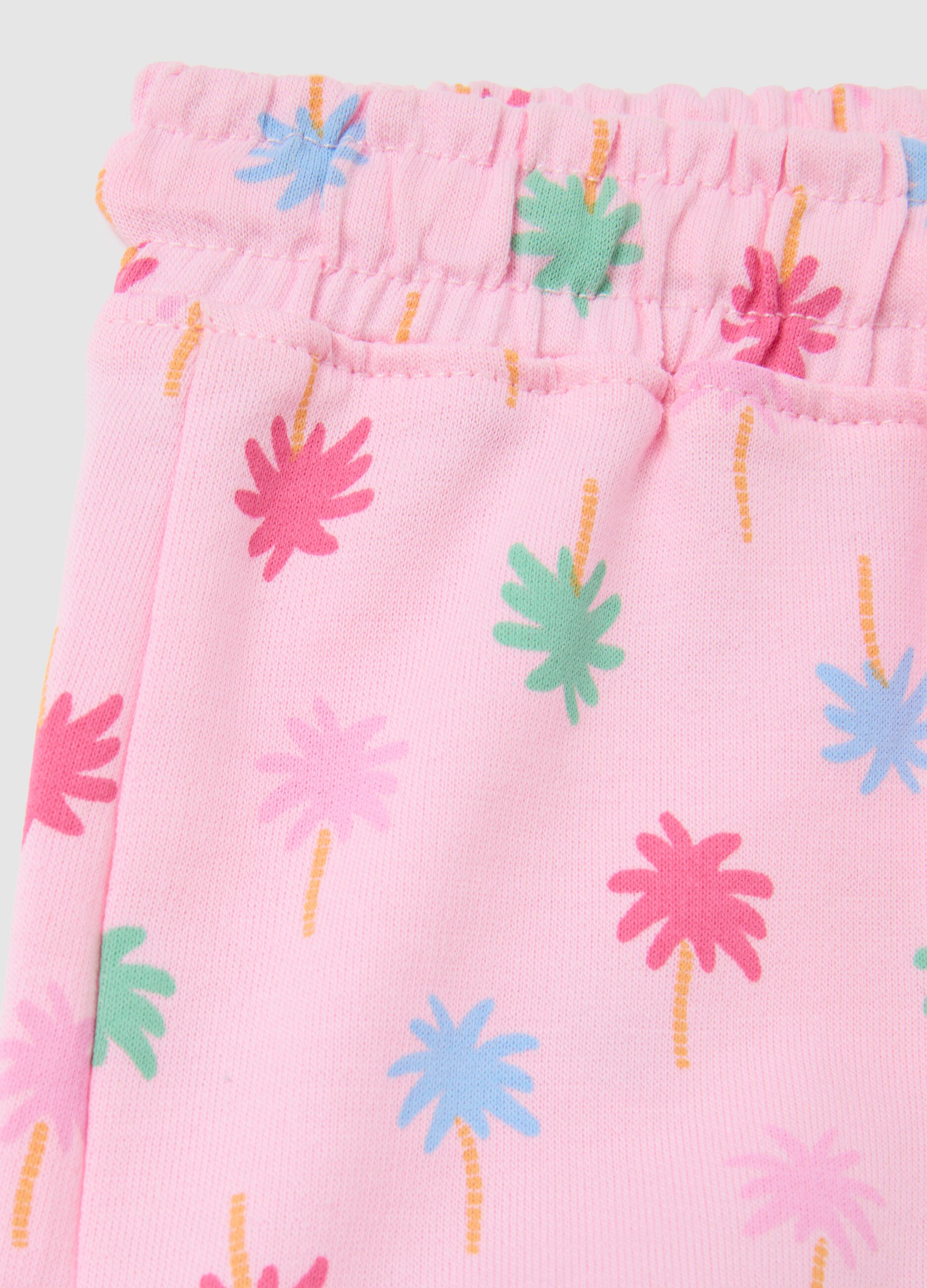 Baby girl shorts in pure cotton multicolor regular fit
