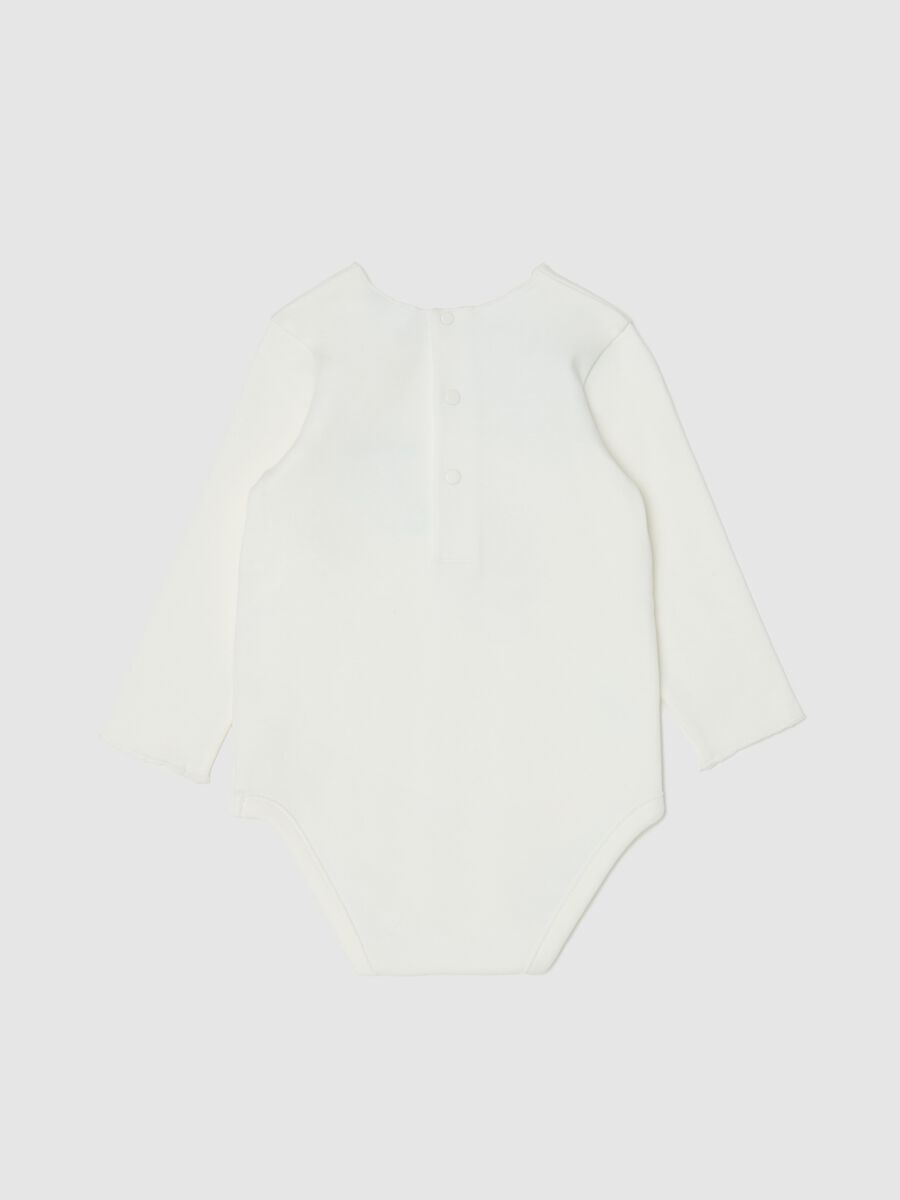 Long-sleeved bodysuit with koala print and embroidery_1