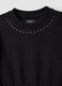 Black pure cotton crew-neck dress_2
