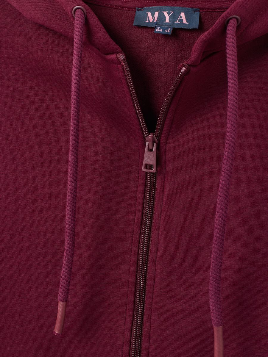 Purple Cotton Sweatshirt Regular Fit_5