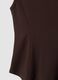 T-shirt fitted marrone in modal elasticizzato a costine ALTAVIA STUDIO_6