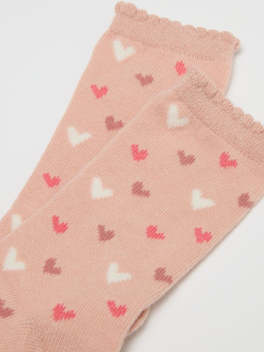 Baby girl cotton blend multicolour elasticated socks tripack_1