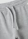 Grey 100% cotton tracksuit with sweatshirt and varsity print for boys_2