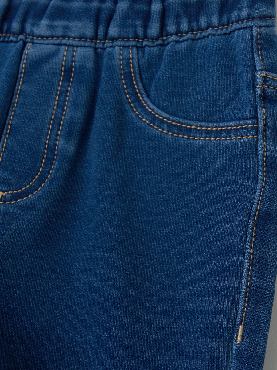 Flare-fit jeggings in French terry_2
