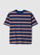 Multicolour striped pure cotton t-shirt with relaxed fit_4