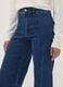 Blue wide-leg jeans in stretch cotton_3