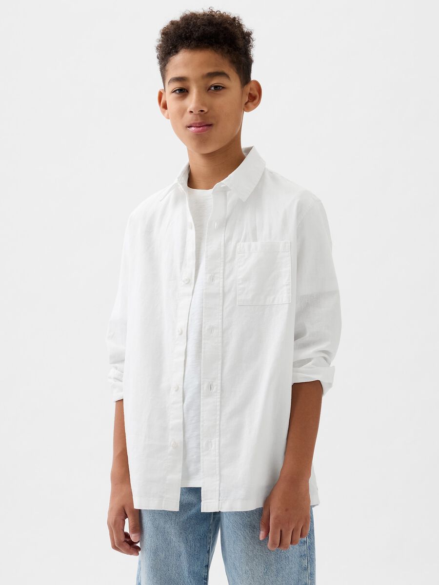 Linen and cotton shirt_0