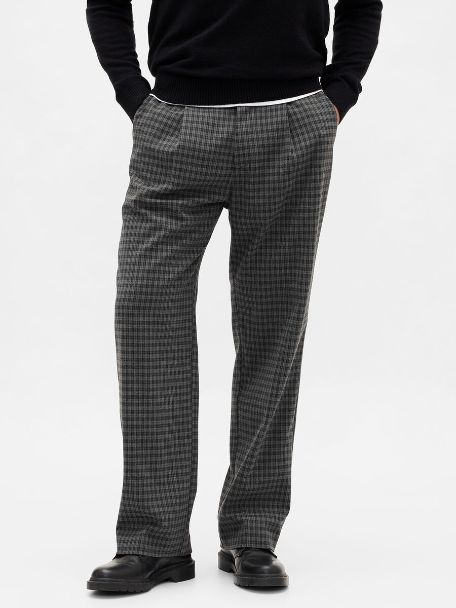 Grey Stretch Wool Trousers_1